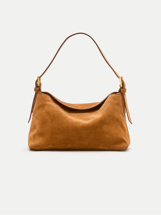 J. Crew Handbags - J. Crew Berkeley small shoulder bag in suede in sun-kissed ta